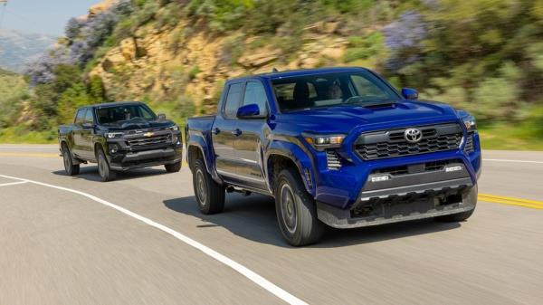 006 2024 toyota tacoma vs 2024 chevrolet colorado comparison