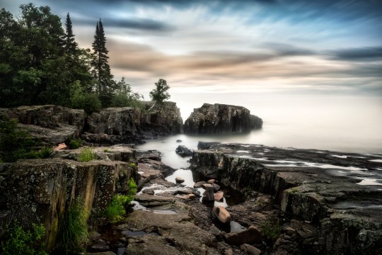 The coast of Lake Superior, near Grand Marais, Minnesota