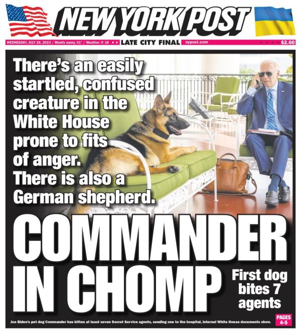 NY Post cover 7/26/23
