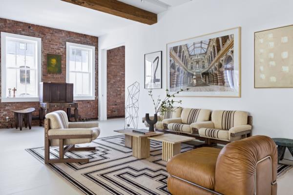 The nearly 3,300 square foot space has oak floors throughout.