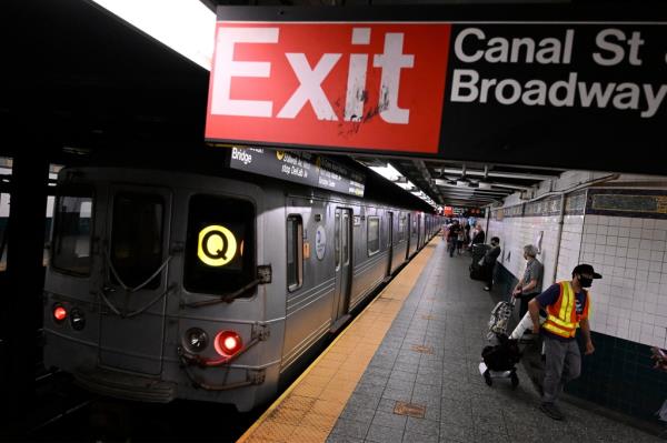 A man yelled an anti-gay slur and threatened to stab a woman at the Canal Street and Broadway subway station on December 10, 2022.