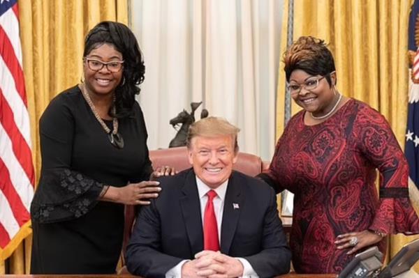 Trump with Diamond and Silk.