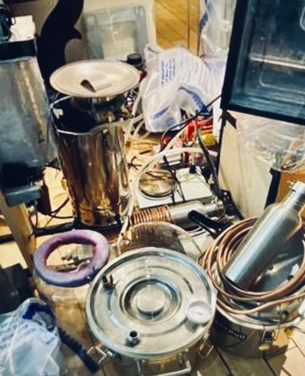 Narcotics equipment found inside the home of Christopher Fox