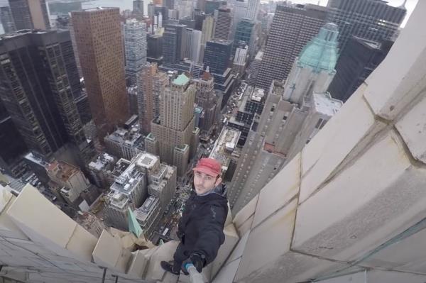 McNally was nabbed by police for climbing buildings twice. 