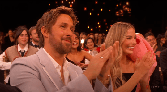 Ryan Gosling and Margot Robbie at the SAG Awards