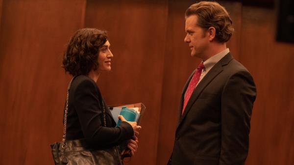 Lizzy Caplan and Joshua Jackson do the deed — and then some — in the upcoming Paramount+ series 
