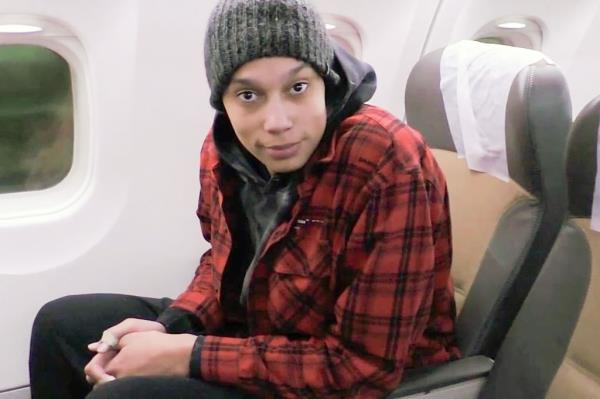 Brittney Griner on her flight back to the US