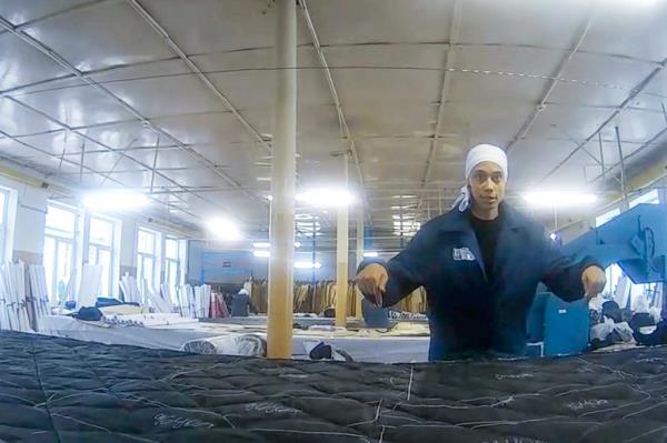 Griner pictured at a penal co<em></em>lony in Russia