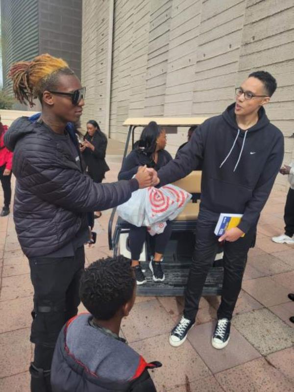 Brittney Griner greets fans