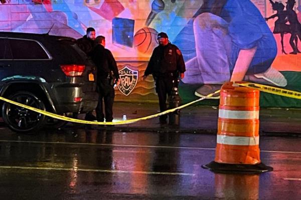 Two teens were shot outside a Police Athletic League rec center in the Bronx Thursday night.