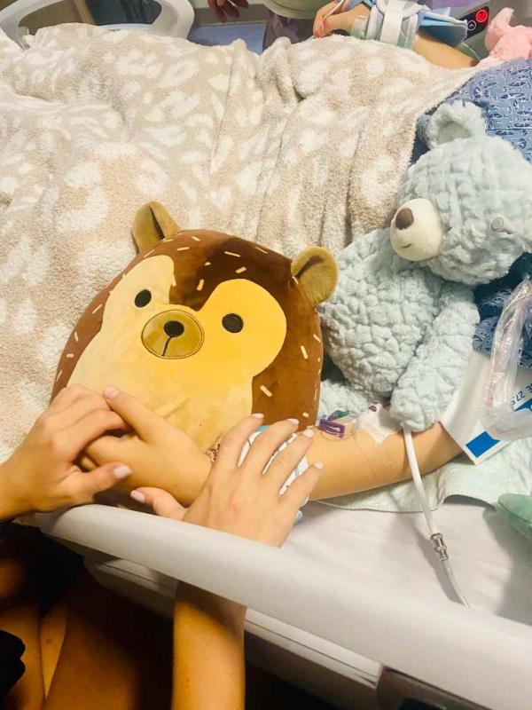 Pyper Midkiff in hopsital.