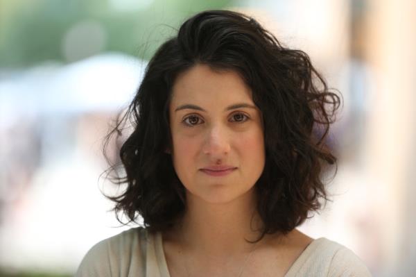 Erica Vladimer stares into the camera.