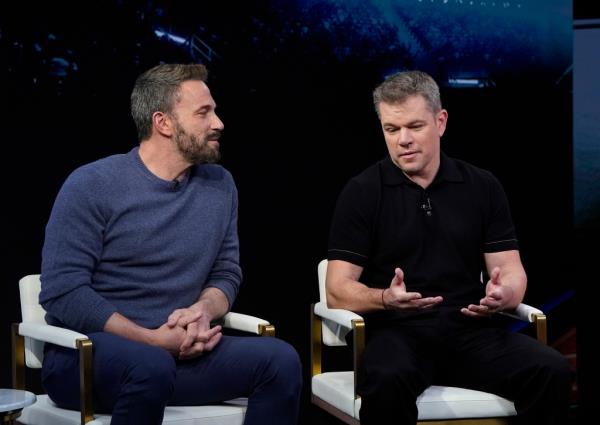 Ben Affleck, Matt Damon and Viola Davis are guests on Good Morning America on Monday, March 20, 2023 on ABC.