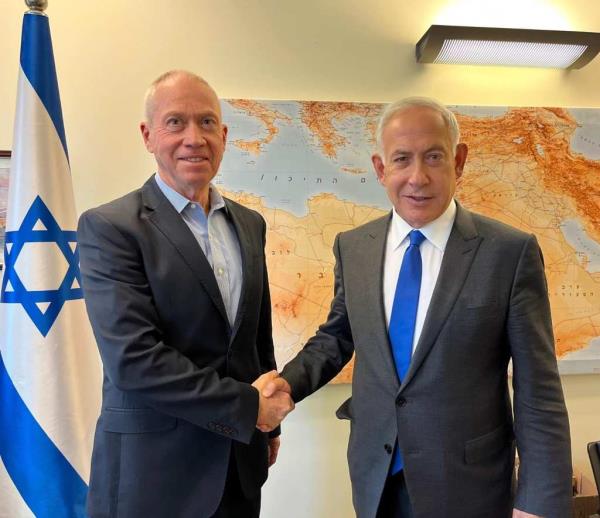 Yoav Gallant and Benjamin Netanyahu
