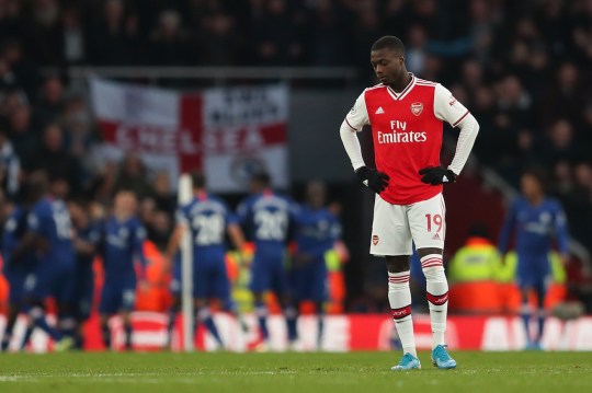 Nicolas Pepe during his time at Arsenal