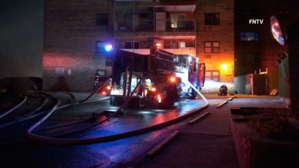 Firefighters address the Yo<em></em>nkers fire.