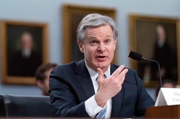 Christopher Wray, FBI Director, initially would not acknowledge the existence of the docu<em></em>ment. 