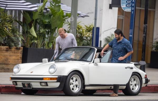 Castro's vintage, white $250,000 Porsche.