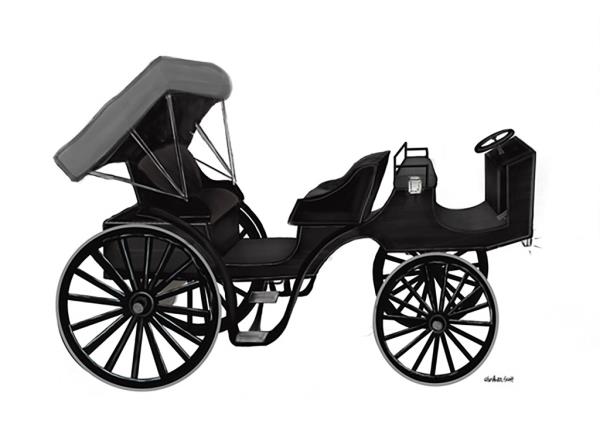 A prototype of the electric carriage Fox says he will do<em></em>nate to New York City.