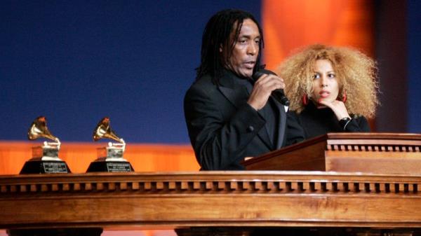 Ro<em></em>nnie Turner (L) Tina Turner' son, and his wife Feda in 2007. Pic: AP
