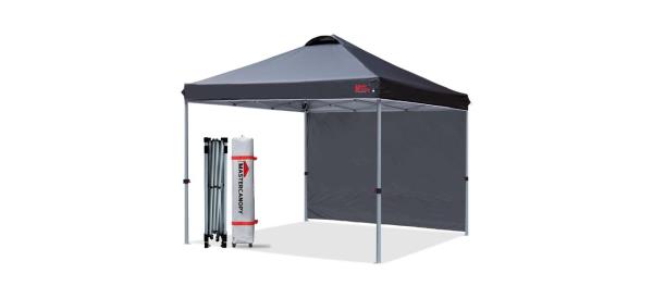 a pop-up tent