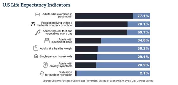 Life expectancy indicators.