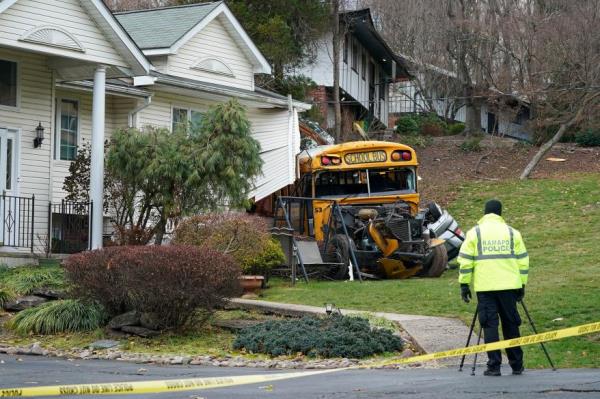 At least 21 people were injured in the crash.