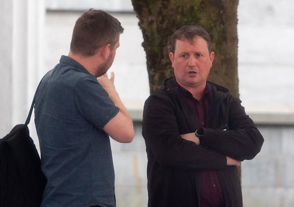 Padraig Keegan (left) fell during the disaster in Athlone