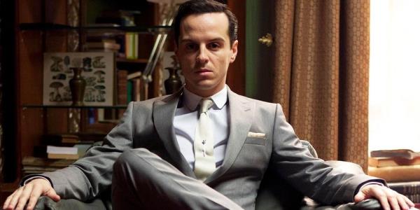 Andrew as Moriarty in Sherlock