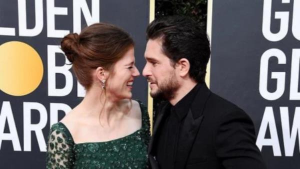 Kit Harington and Rose Leslie. Photo: Collected