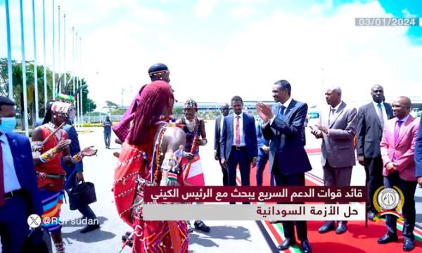 Sudan’s paramilitary chief Dagalo in Kenya on latest leg of regio<em></em>nal tour