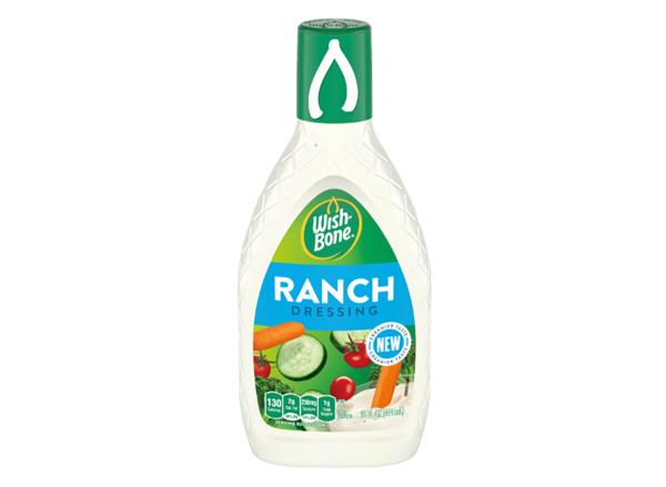bottle of wishbone ranch dressing