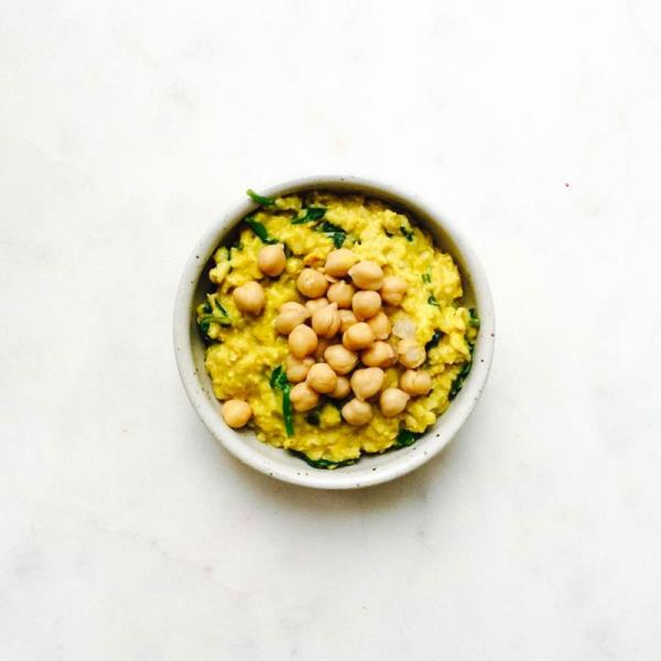 Savory oatmeal plumbanana