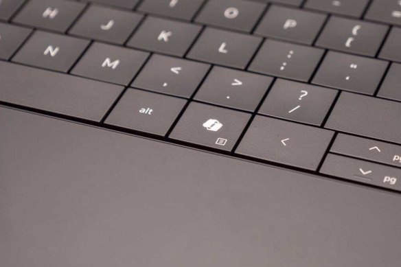 Microsoft’s new Copilot key on a Dell computer.