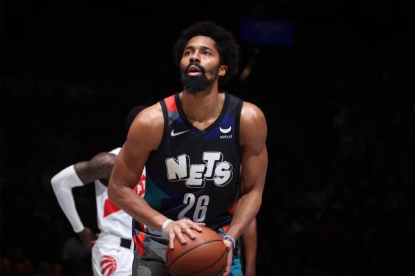 Spencer Dinwiddie has attempted the second-most free throws for the Nets this season behind Mikal Bridges.