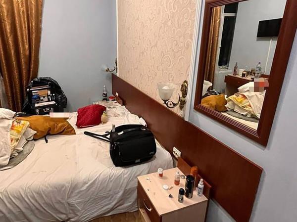 Inside the room wher<em></em>e one of the women was killed. 
