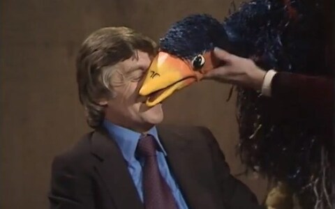 Rod Hull's Emu repeatedly attacked Parkinson during his chat show