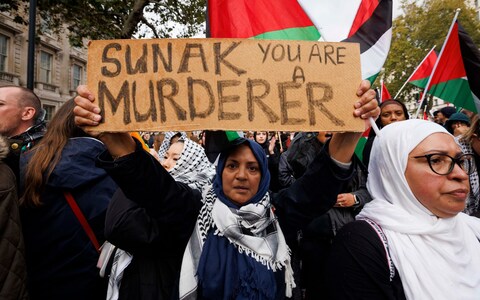 Protesters on demo<em></em>nstration from Marble Arch to Whitehall