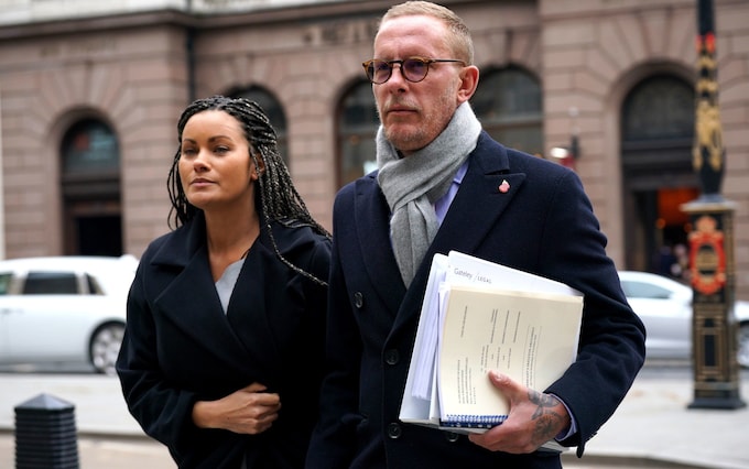Laurence Fox (right) arriving at the Royal Courts Of Justice, central London, for his trial