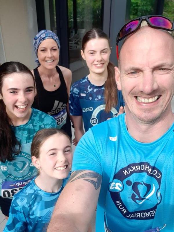 Rita Casey with her husband John and daughters Ava-Marie (16), Kayleigh (13) and Jenny Eve (10)