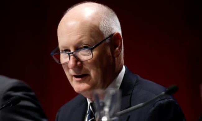 Richard Goyder during the Qantas annual general meeting in Melbourne