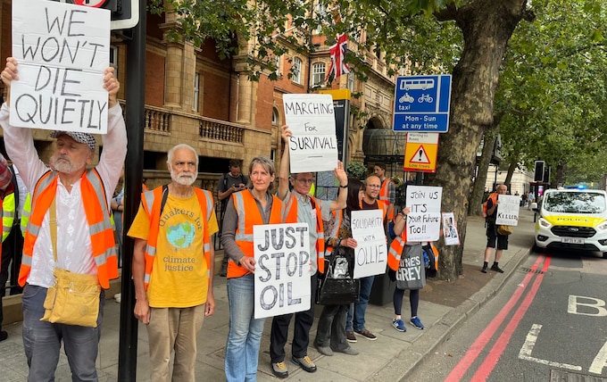 Just Stop Oil supporters