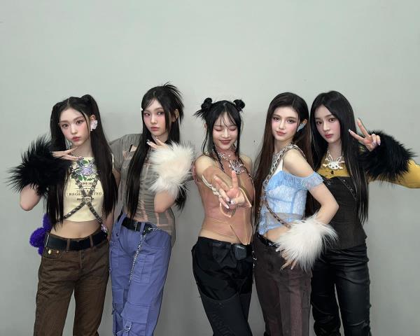 K-pop girl group NewJeans is seen in this photo provided by ADOR. (Yonhap)