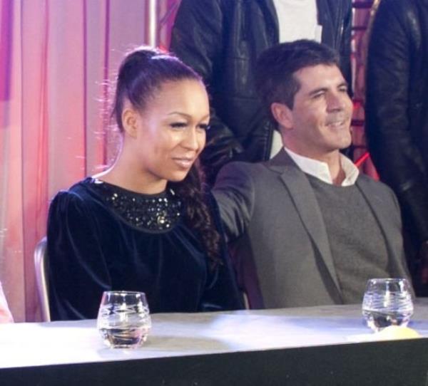 Rebecca Ferguson and Simon Cowell 'The X Factor' Dec 2010