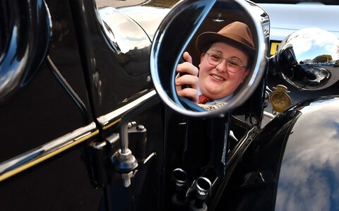 Callum Grubb says driving the car is like you are back in time ‘especially when you get into the old country roads’