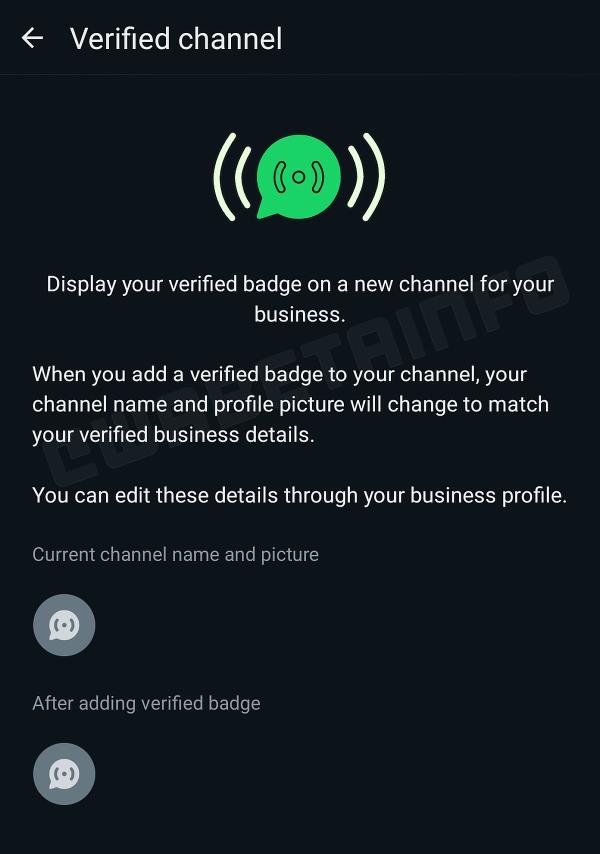 whatsapp channel verified badge wabetainfo wabetainfo whatsapp 