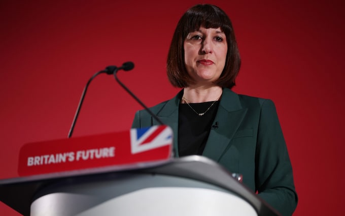 Rachel Reeves, the shadow chancellor, speaks at a Labour business co<em></em>nference in London