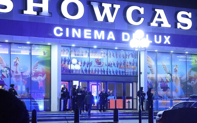 Police locked down the Showcase Cinema after shots were fired