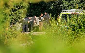 Swedish police said the victims were shot, with the black Toyota Rav4 rental then set on fire