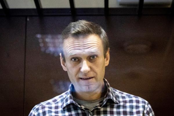 Alexei Navalny in an image from a video.